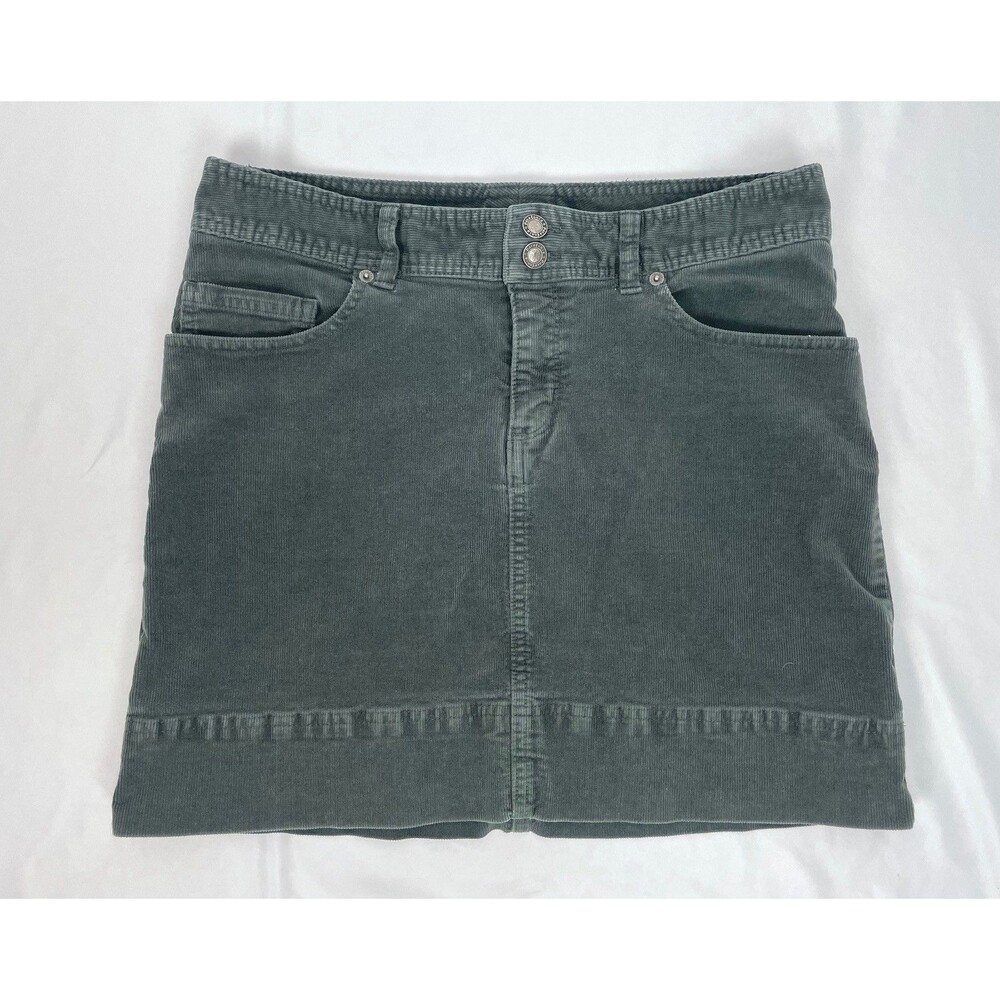 Patagonia Skirt Size 8 Corduroy Organic Cotton Above Knee 58466 Button Closure